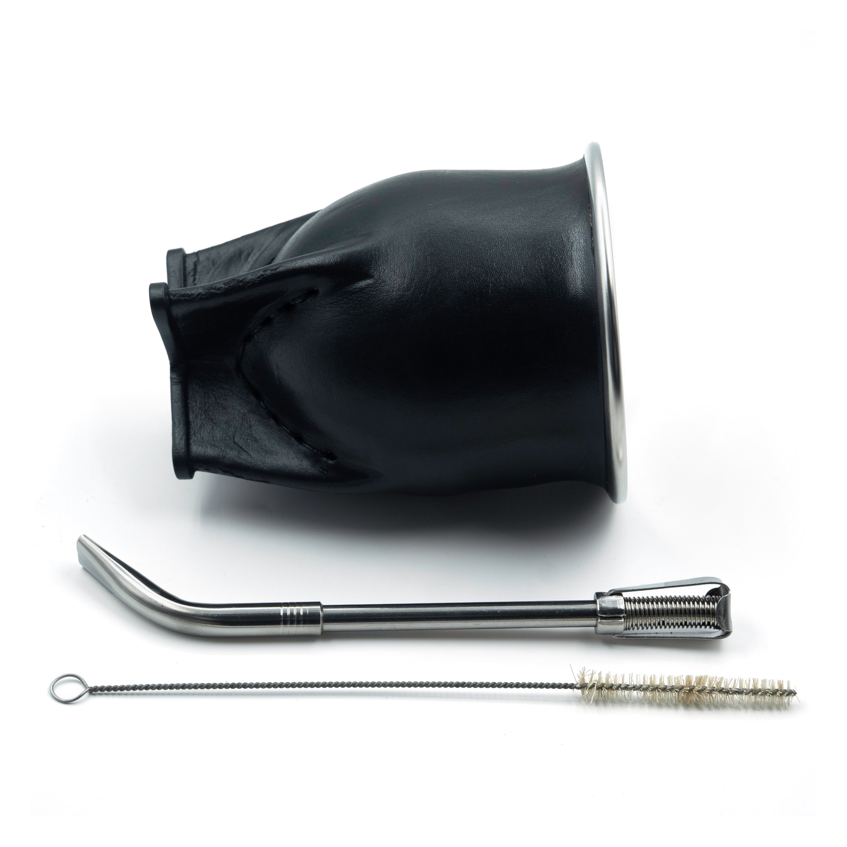 Leather Camionero Inox Cup Black
