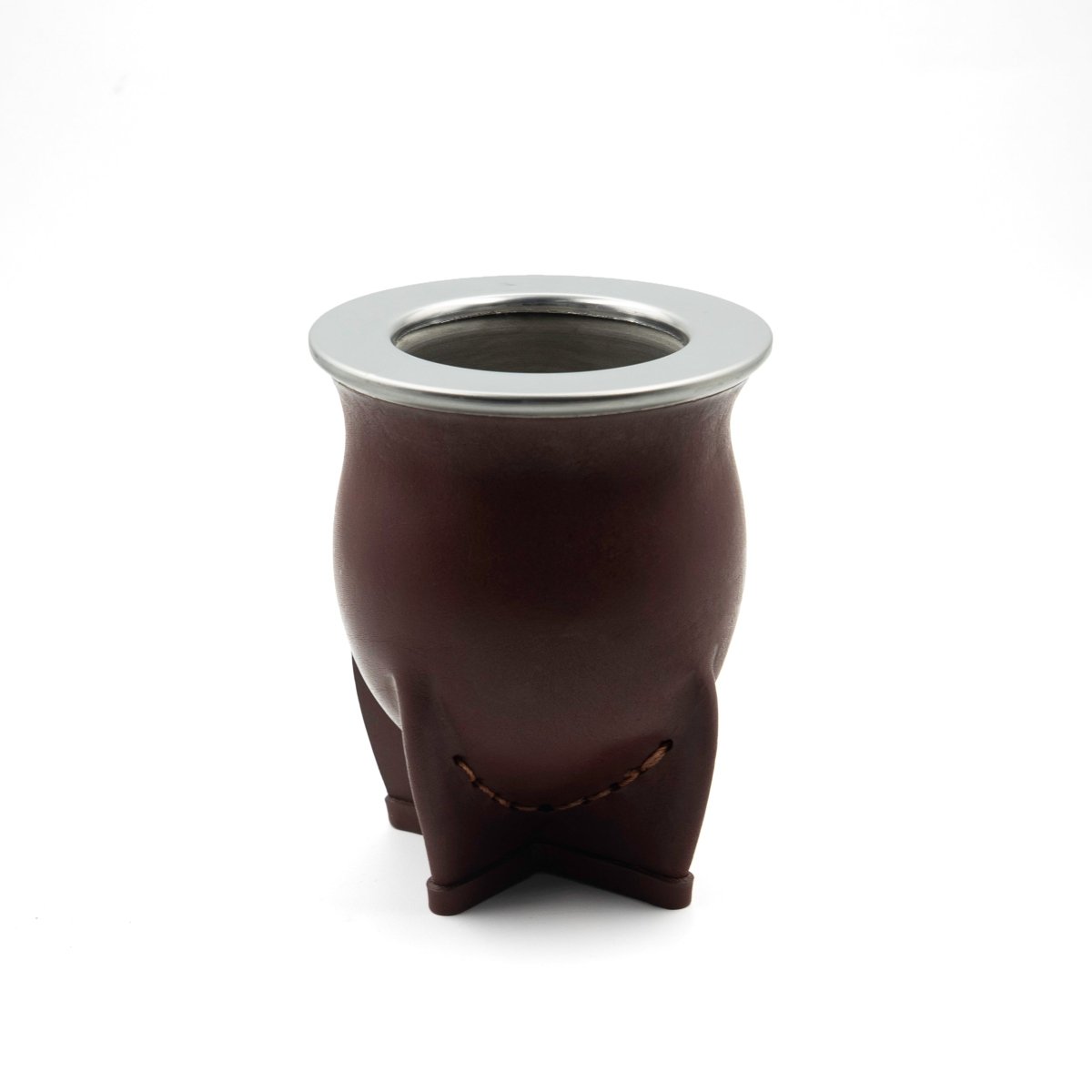 Leather Camionero Inox Cup BrownGaucholife
