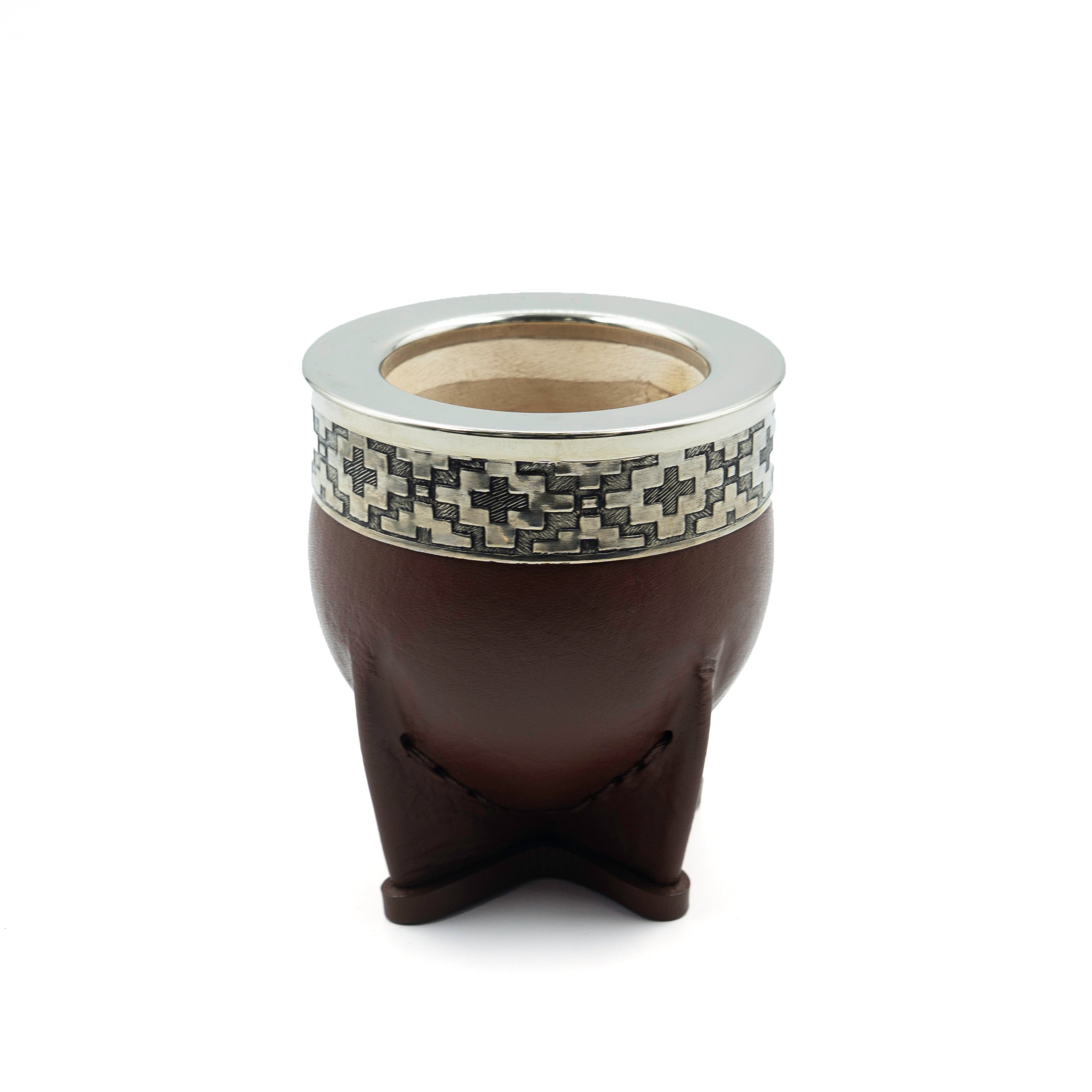 Imperial Mate Gourd with Guarda Pampa Detail Brown