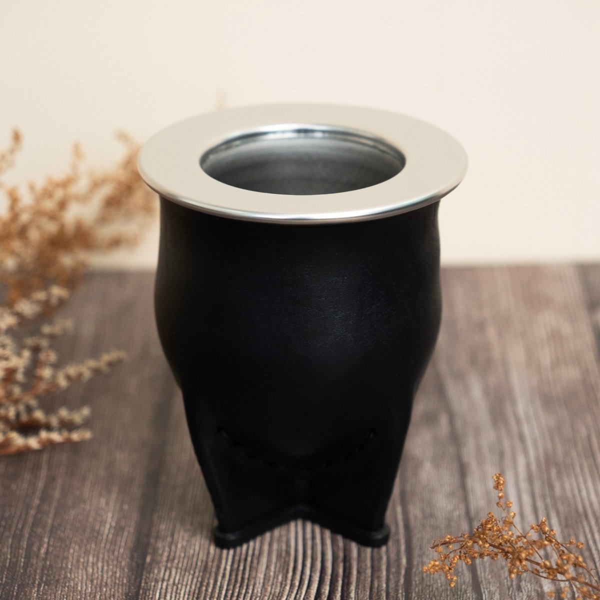 Leather Camionero Inox Cup BlackGaucholife