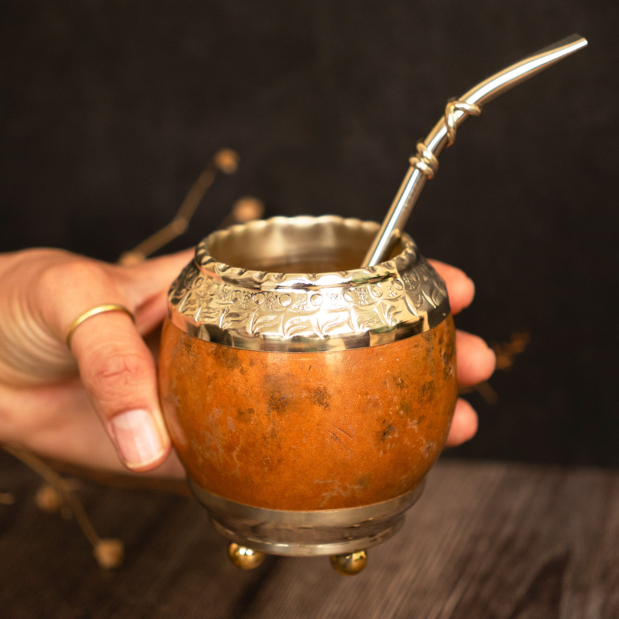 Mate Gourd, Argentinian Mate Gourd, Calebasse Mate, Yerba Mate Gourd