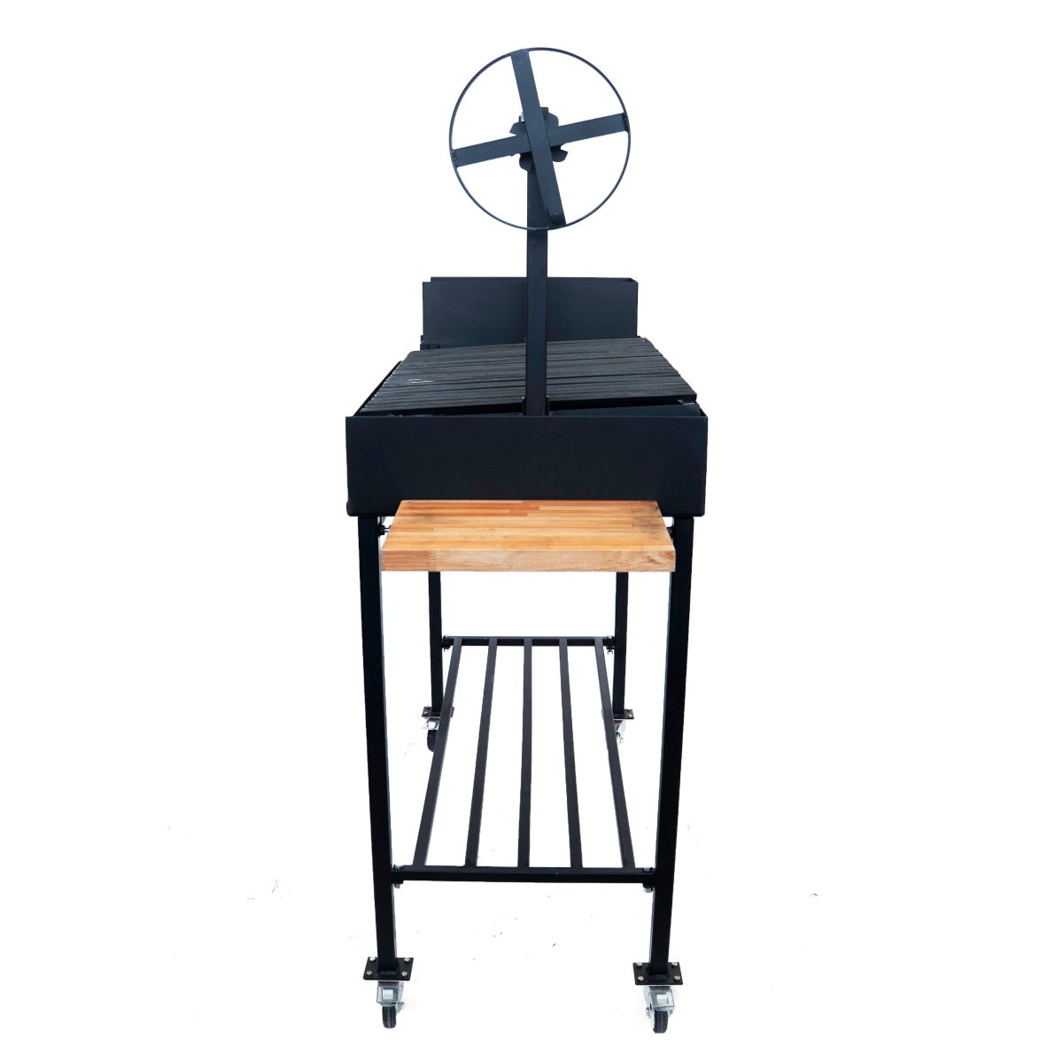 Premium Santa Maria Grill with V - Shaped Grates and CartV ShapeGaucholife