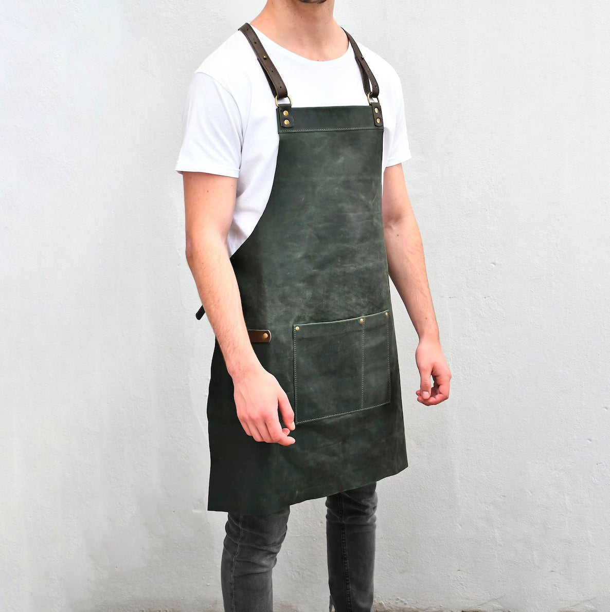 Leather ApronGreenGaucholife