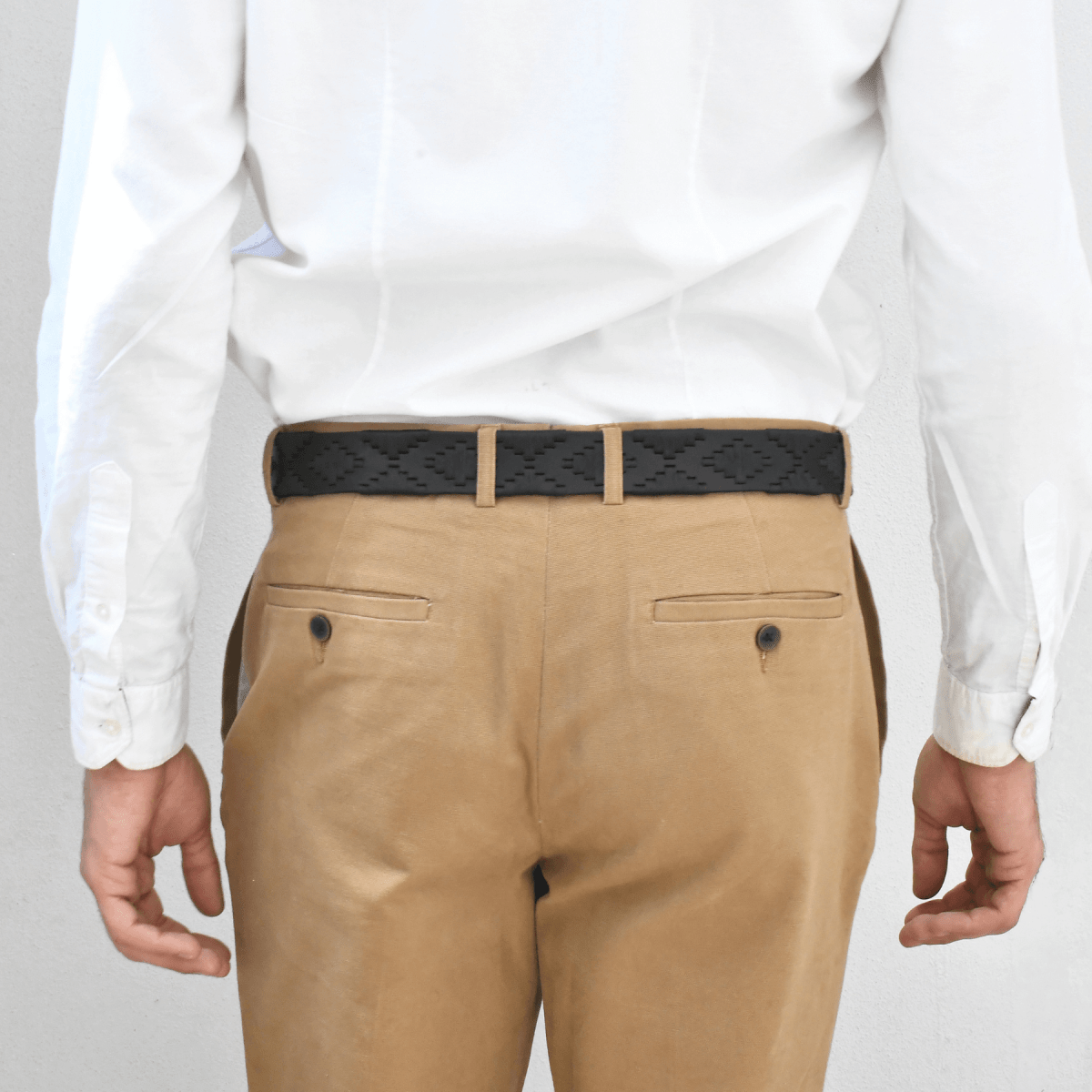 Embroidered Belt (Black/Black)30Gaucholife