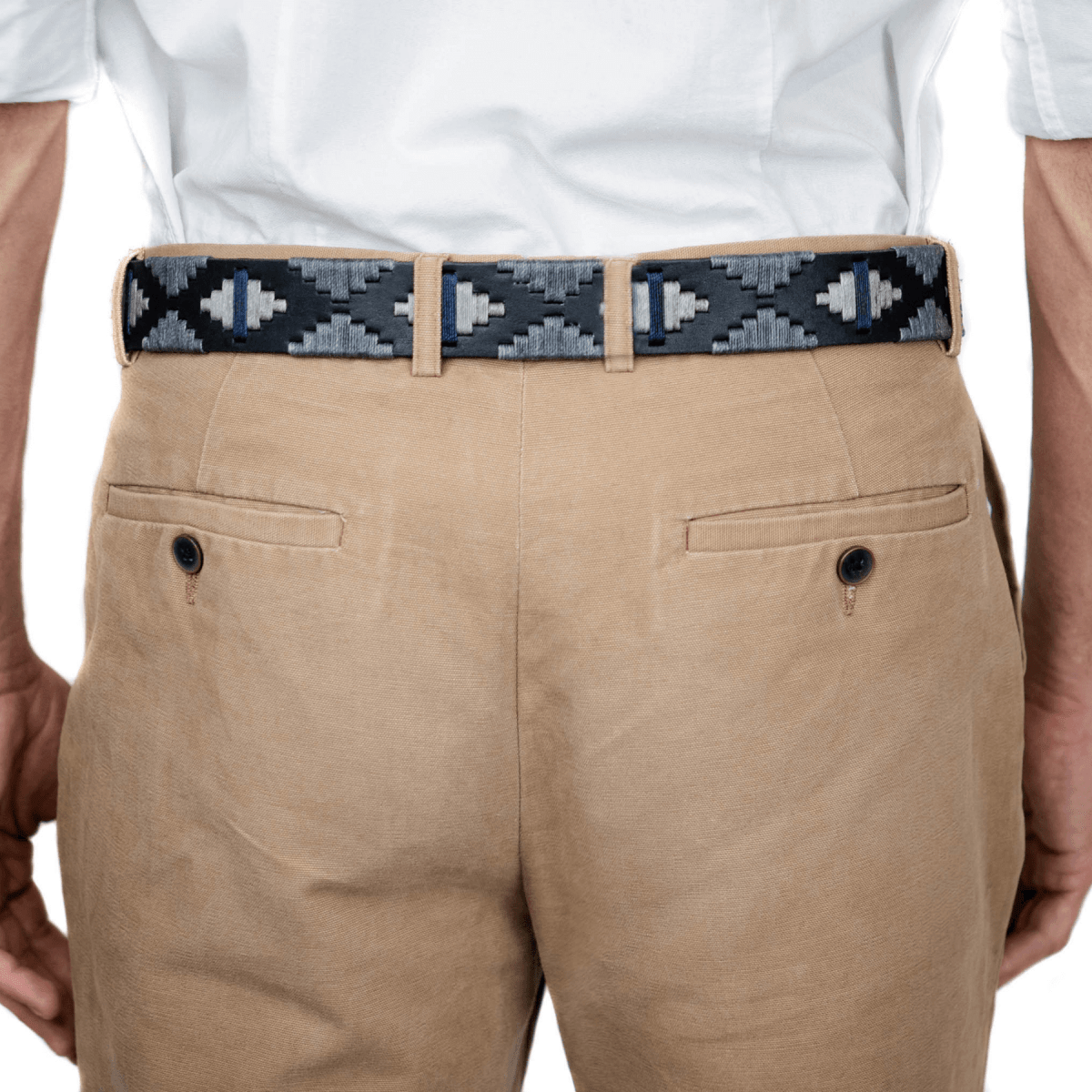Embroidered Belt (Black/Gray)30Gaucholife