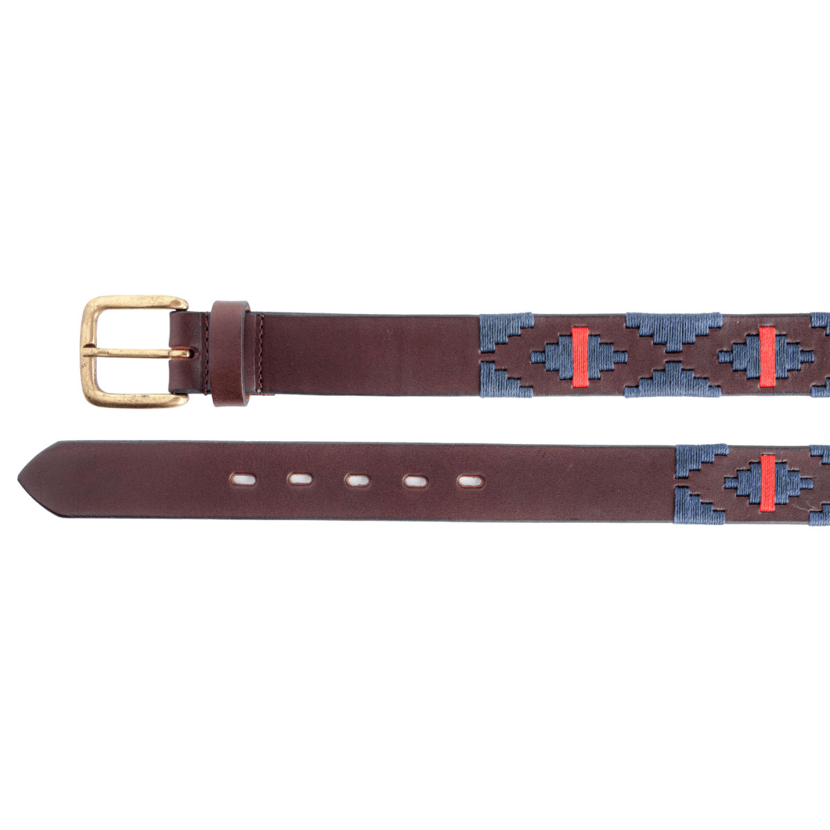 Embroidered Belt (Blue/Red)30Gaucholife