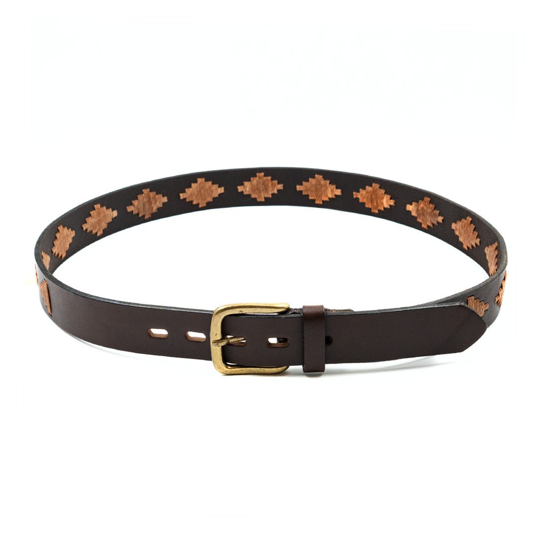 Embroidered Belt (Brown)30Gaucholife