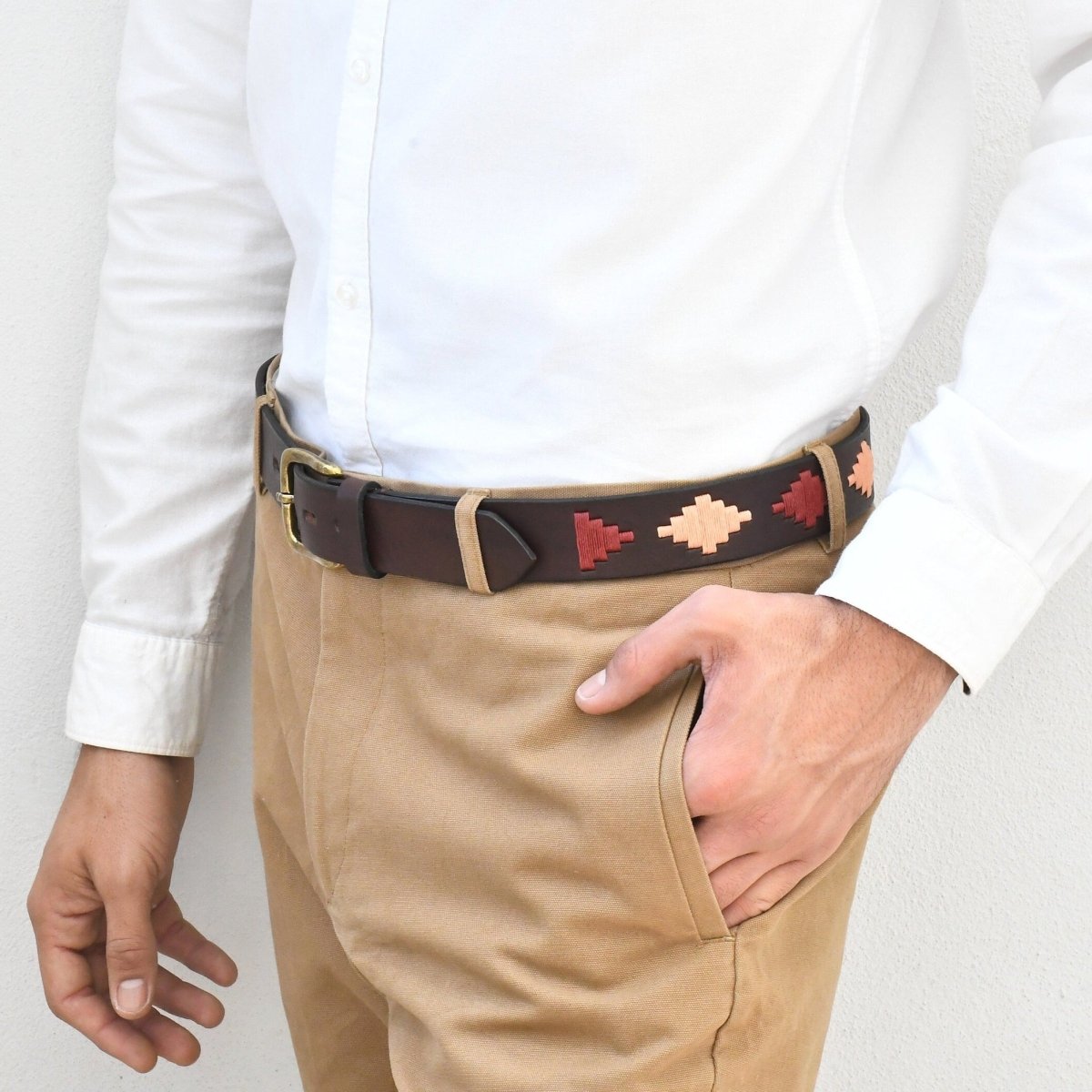 Embroidered Belt (Pink)30Gaucholife