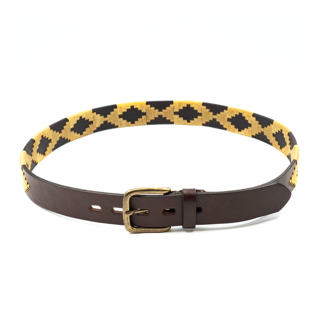 Embroidered Belt (Tan Diamond)30Gaucholife