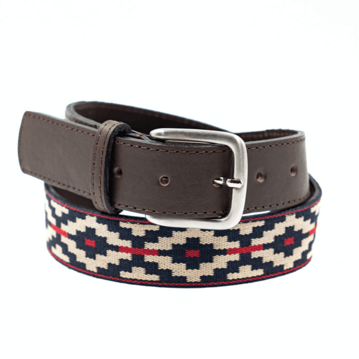 Guarda Pampas Woven Belt (Brown/Blue - Red)30Gaucholife