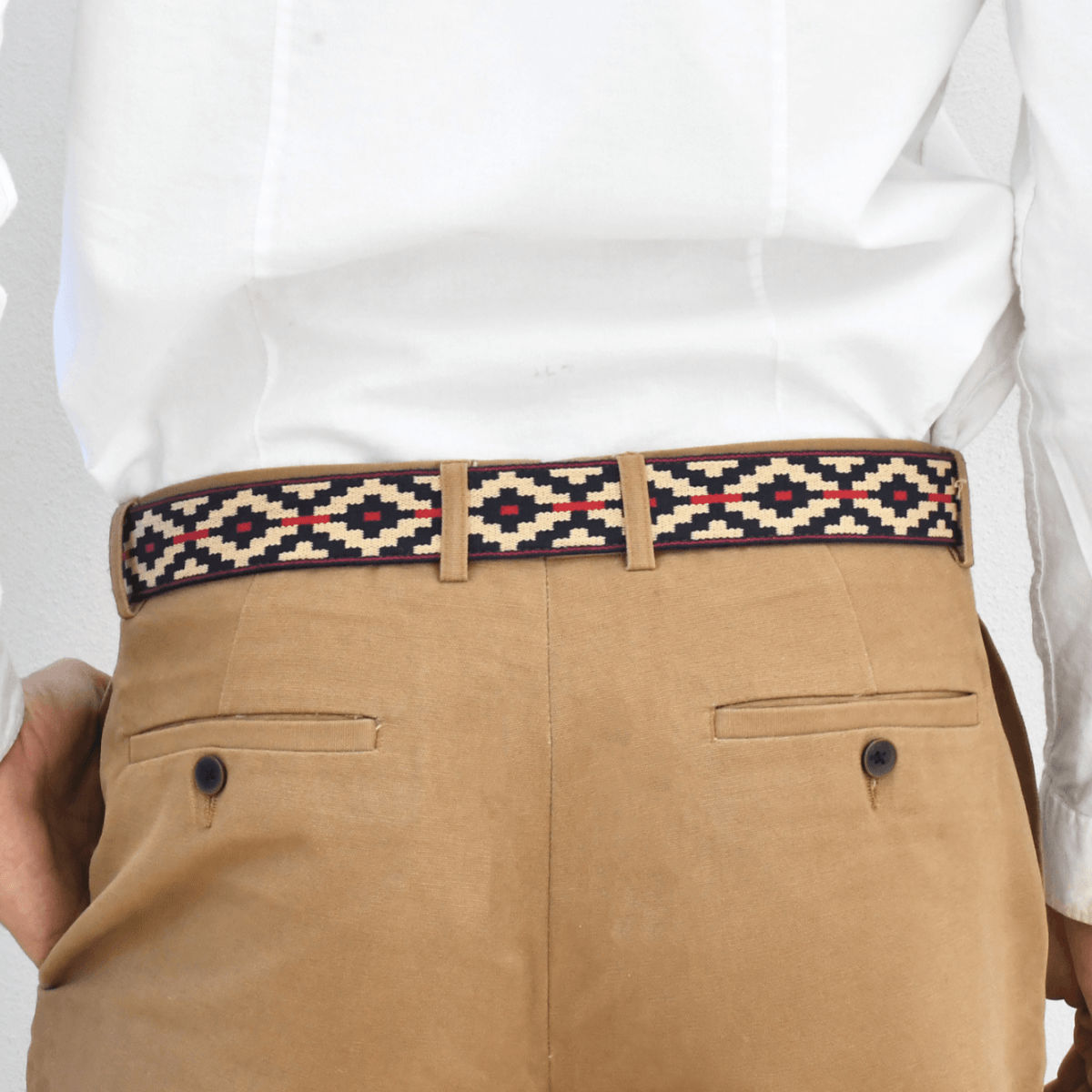 Guarda Pampas Woven Belt (Brown/Blue - Red)30Gaucholife
