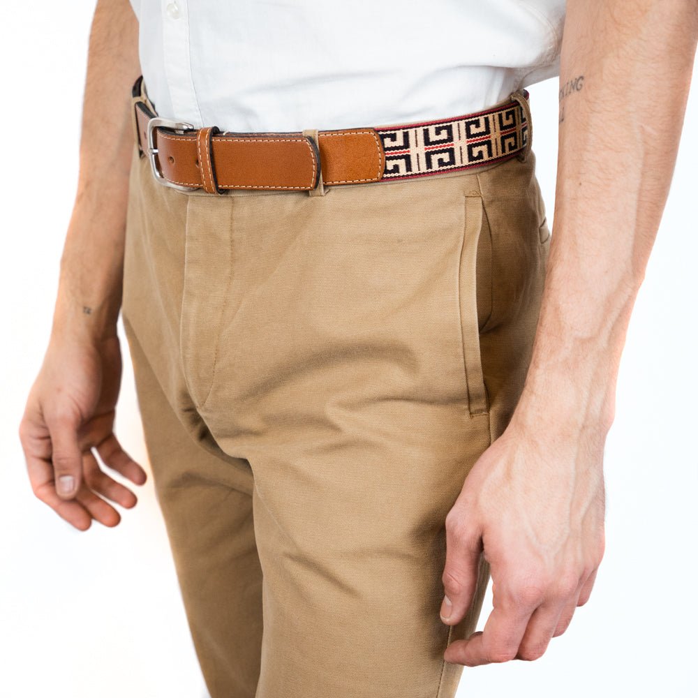 Guarda Pampas Woven Belt (Greek Black)30Gaucholife