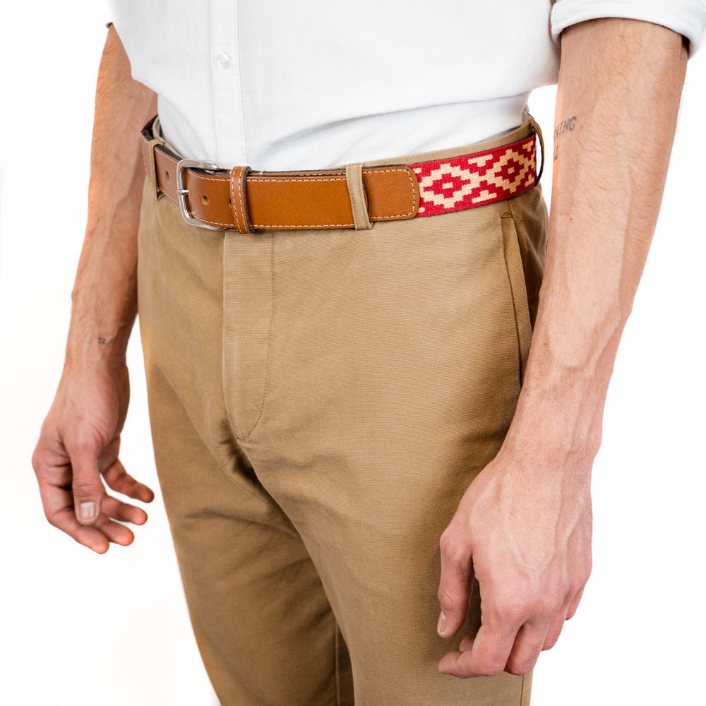 Guarda Pampas Woven Belt (Red)30Gaucholife