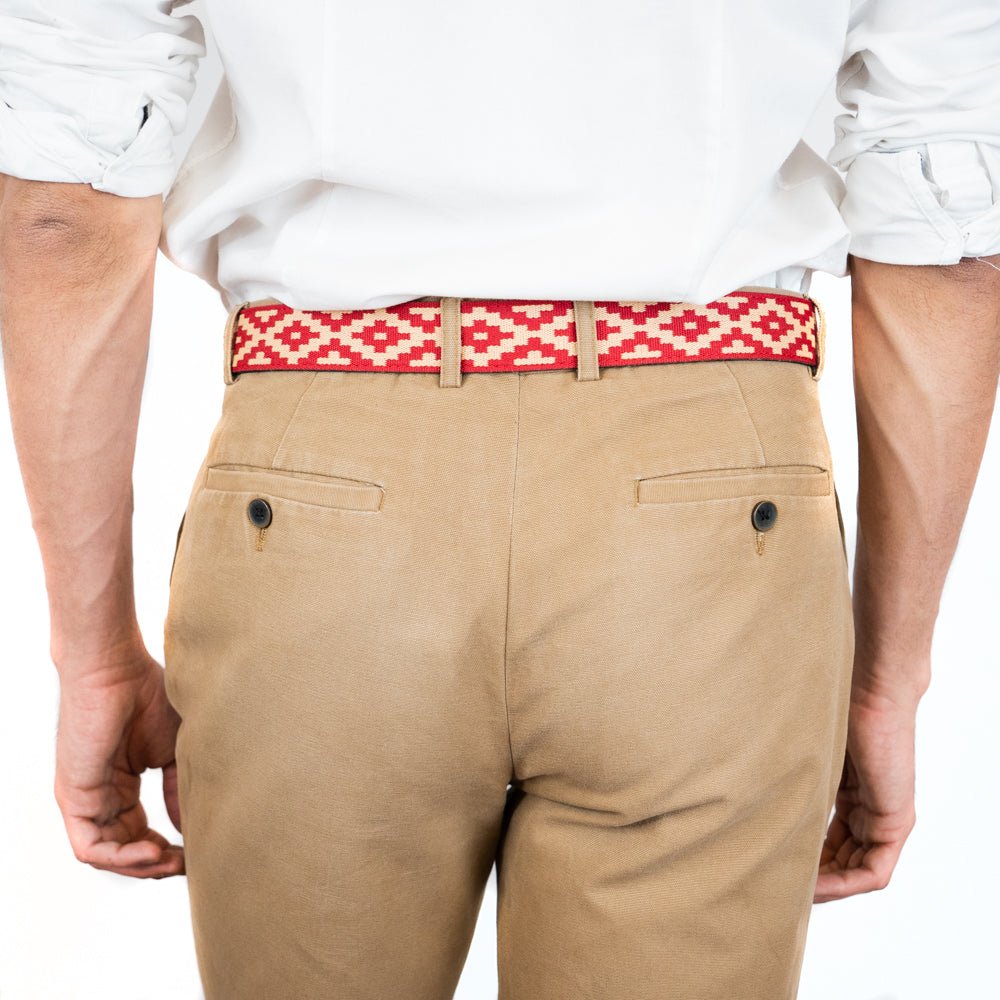 Guarda Pampas Woven Belt (Red)30Gaucholife