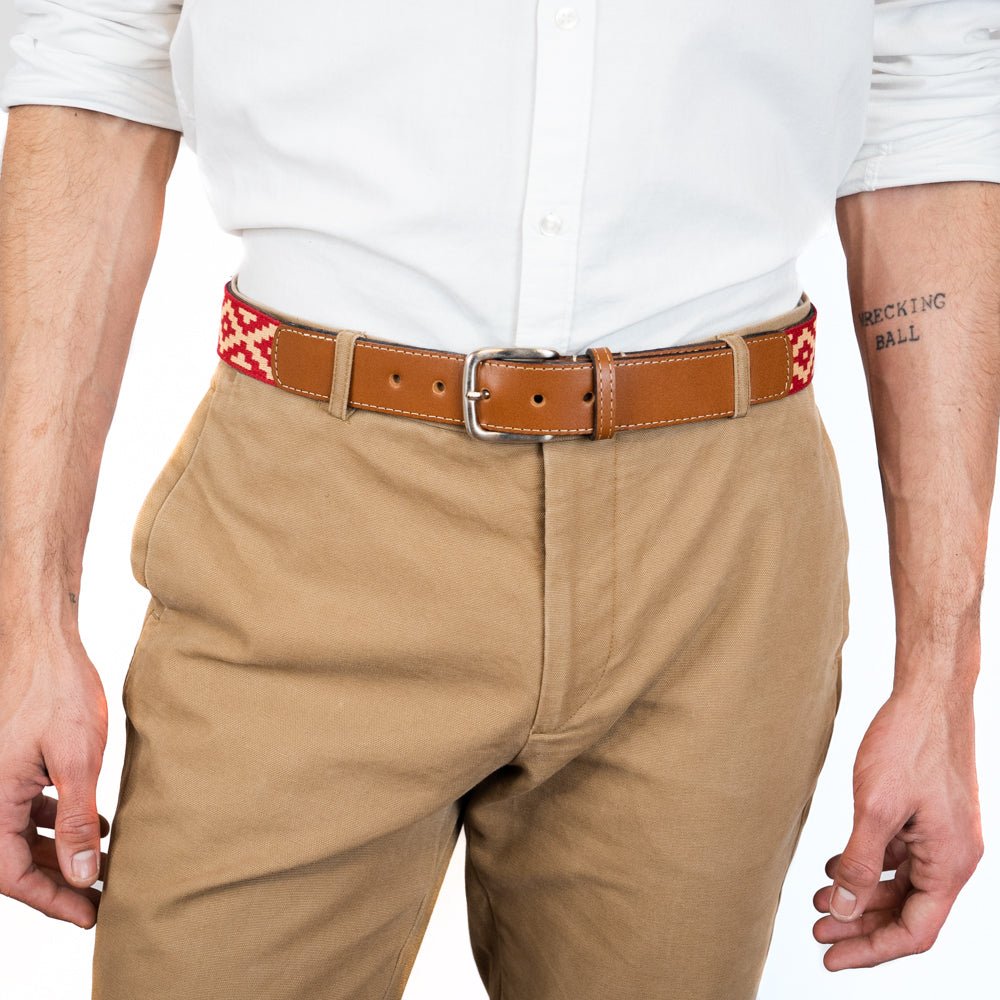 Guarda Pampas Woven Belt (Red)30Gaucholife