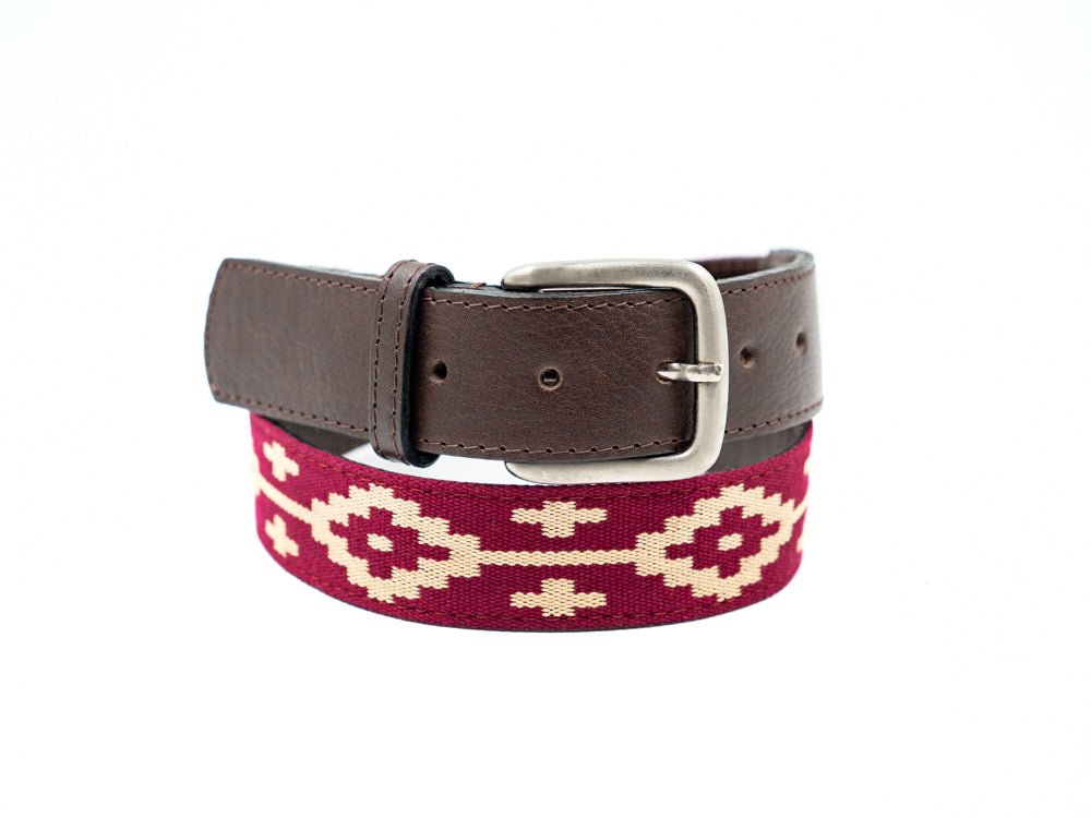 Guarda Pampas Woven Polo Belt (Bordeaux)30Gaucholife