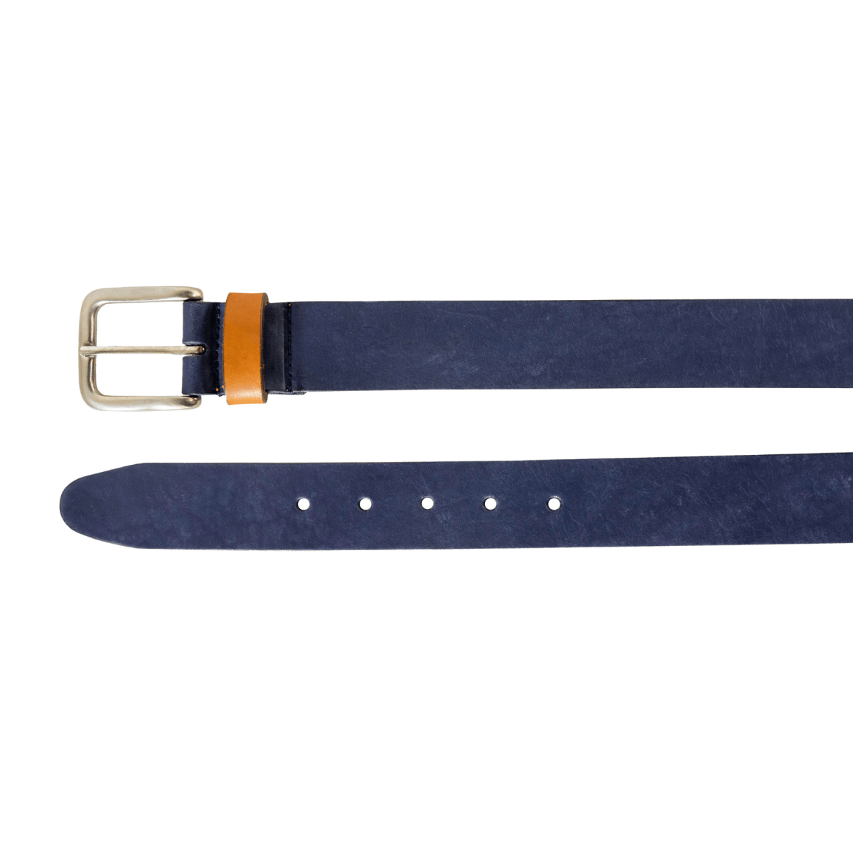 Vegetable - Tanned Leather Polo Belt (Blue)30Gaucholife