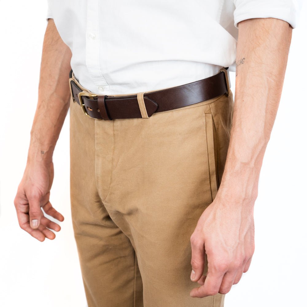 Vegetable - Tanned Leather Polo Belt (Brown)30Gaucholife