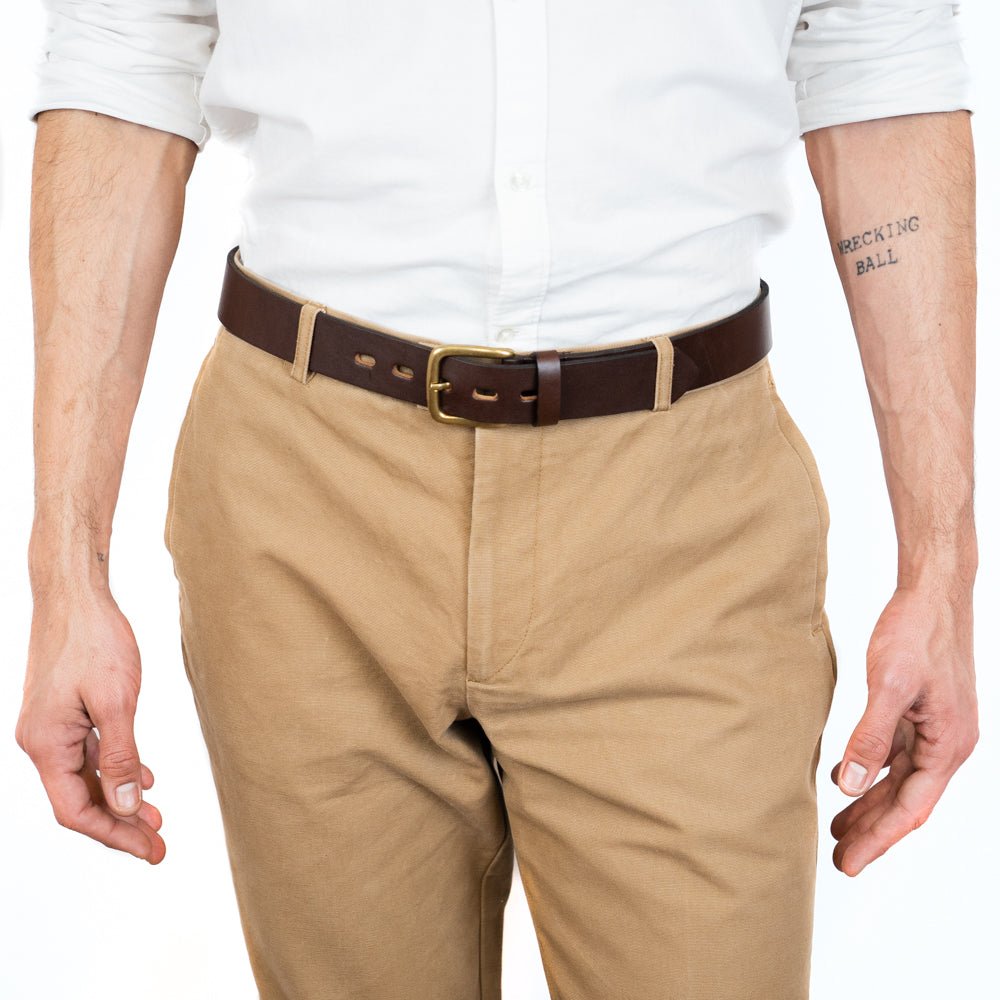 Vegetable - Tanned Leather Polo Belt (Brown)30Gaucholife