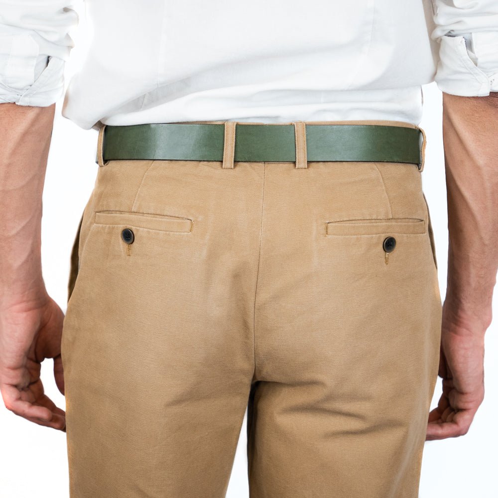 Vegetable - Tanned Leather Polo Belt (Green)30Gaucholife