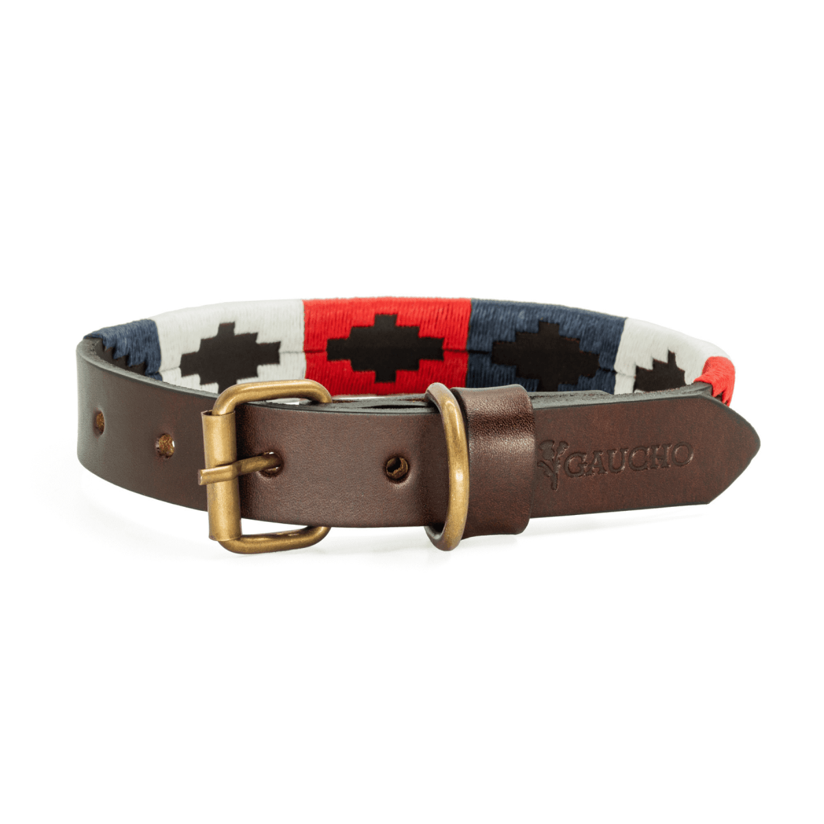 Embroidered Leather Dog Collar (Ceibo)XSGaucholife