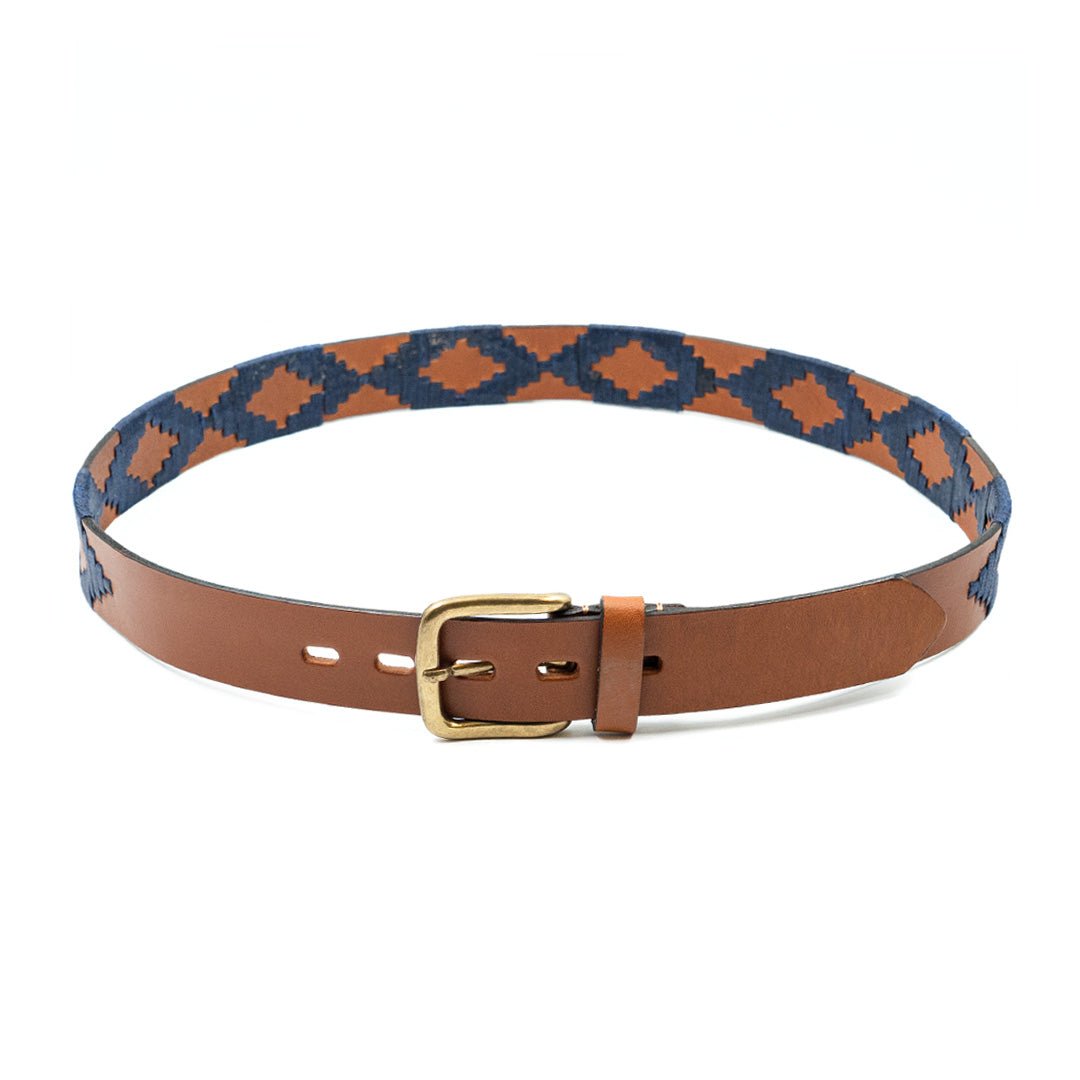 Embroidered Belt (Navy Blue)30Gaucholife
