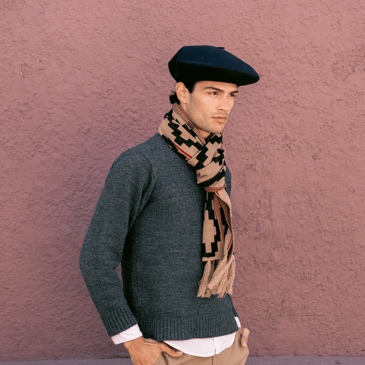 Guarda Pampa Knitted ScarfBEIGEGaucholife