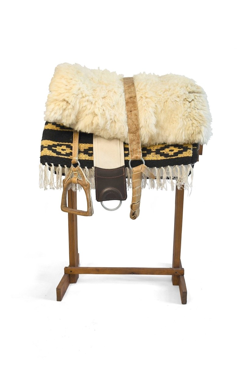 Selle Argentine Gaucho Pampa En Cuir + Bride Morsure - Artisanat Traditionnel