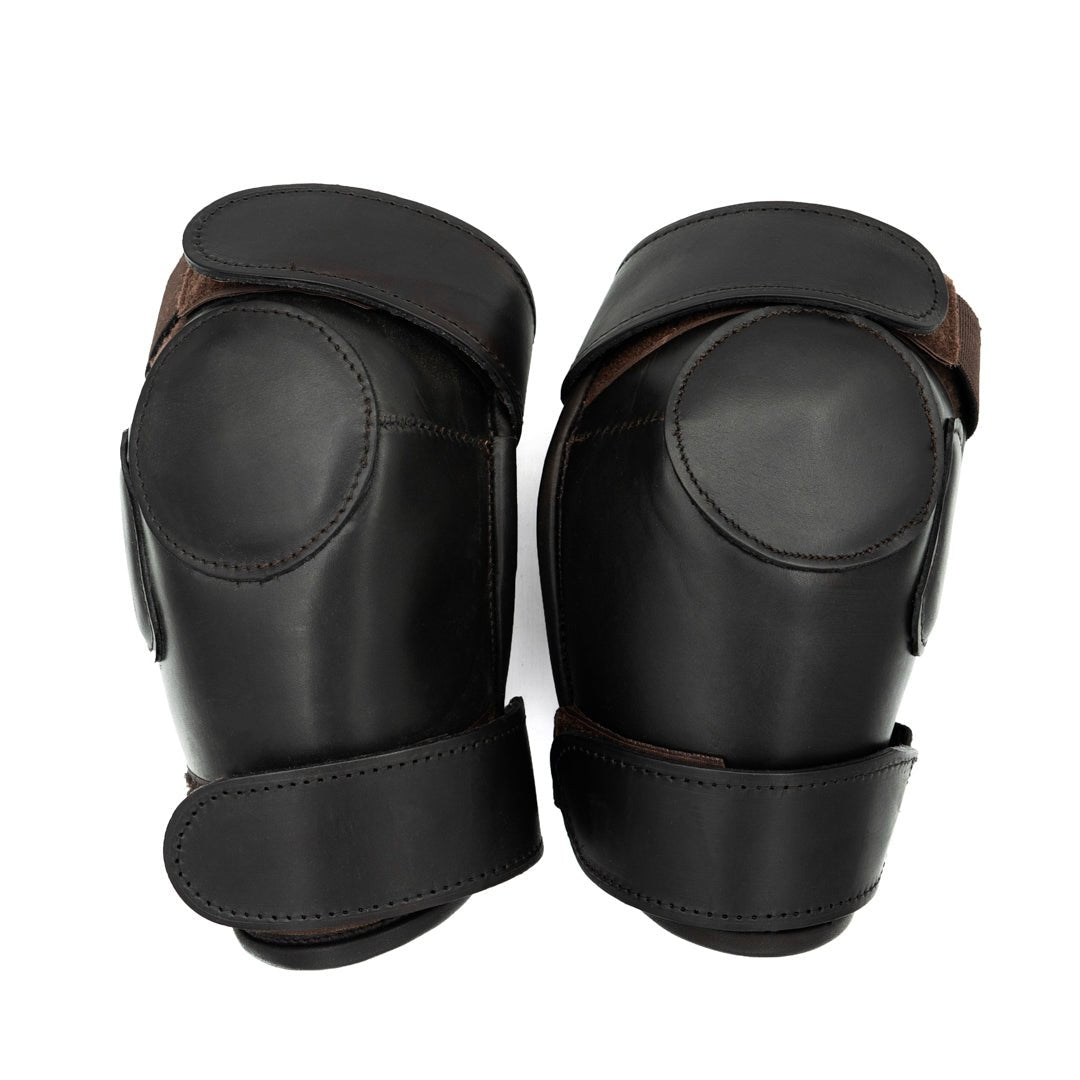 Polo Knee Guards 2 Strap Velcro - Black / Adult