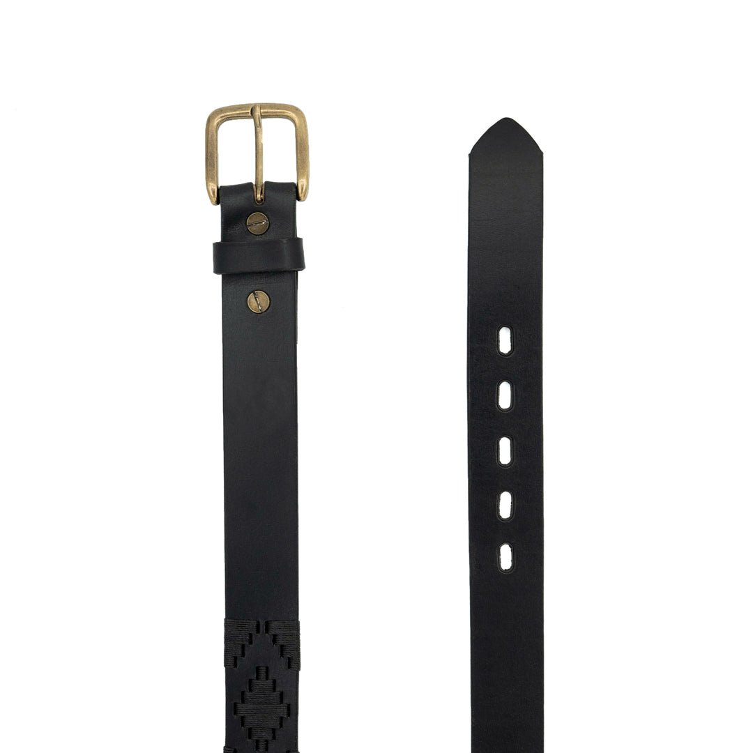 Interchangeable Buckle Embroidered Leather Belt32Gaucholife