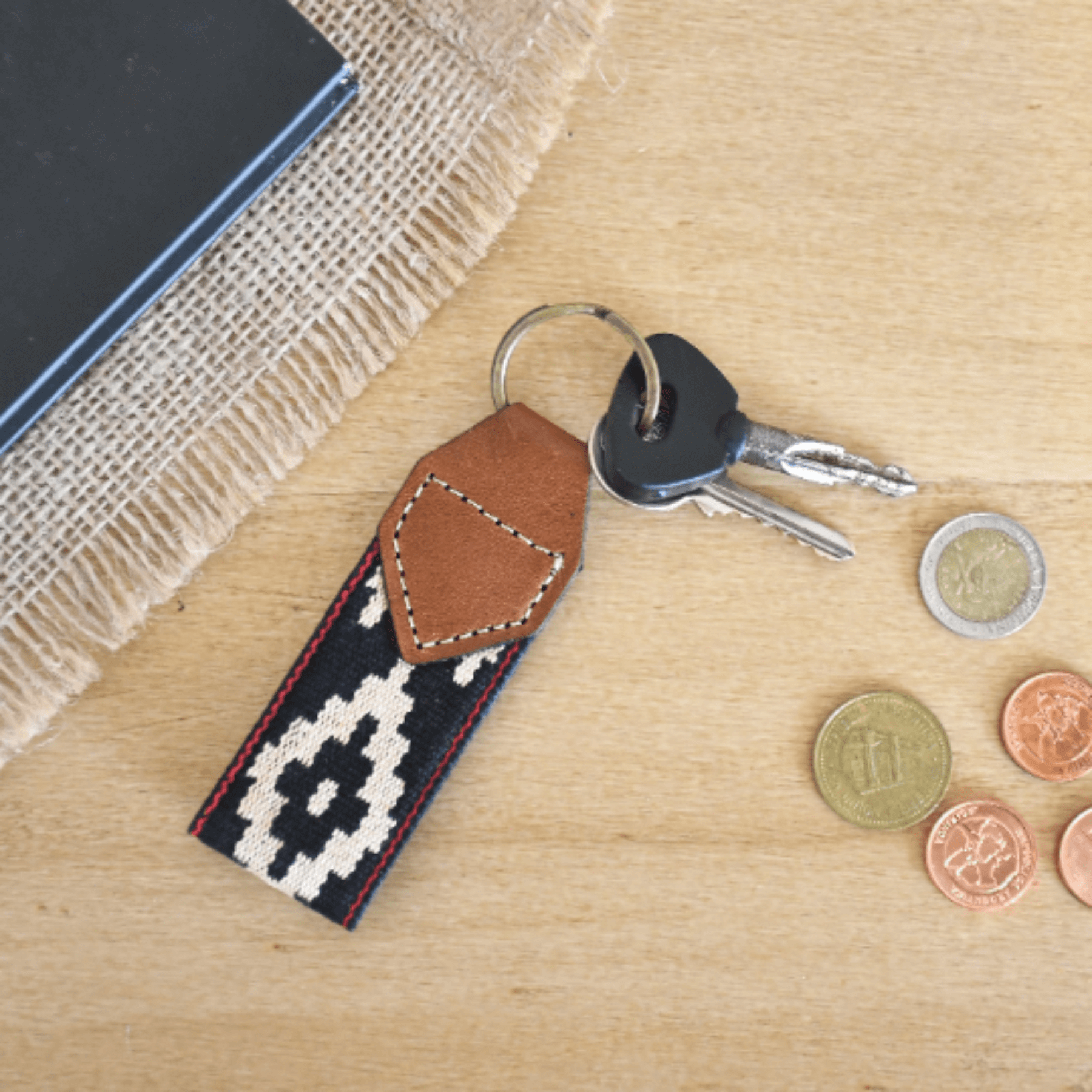 Gaucholife Keychain Guarda Pampas Leather Keychain (Black)