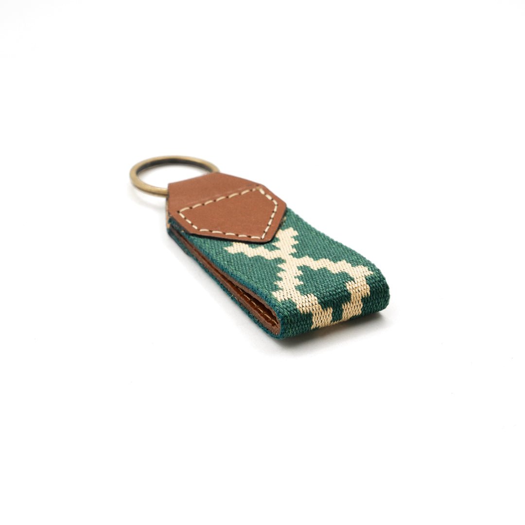 Guarda Pampas Leather Keychain (Green)Gaucholife