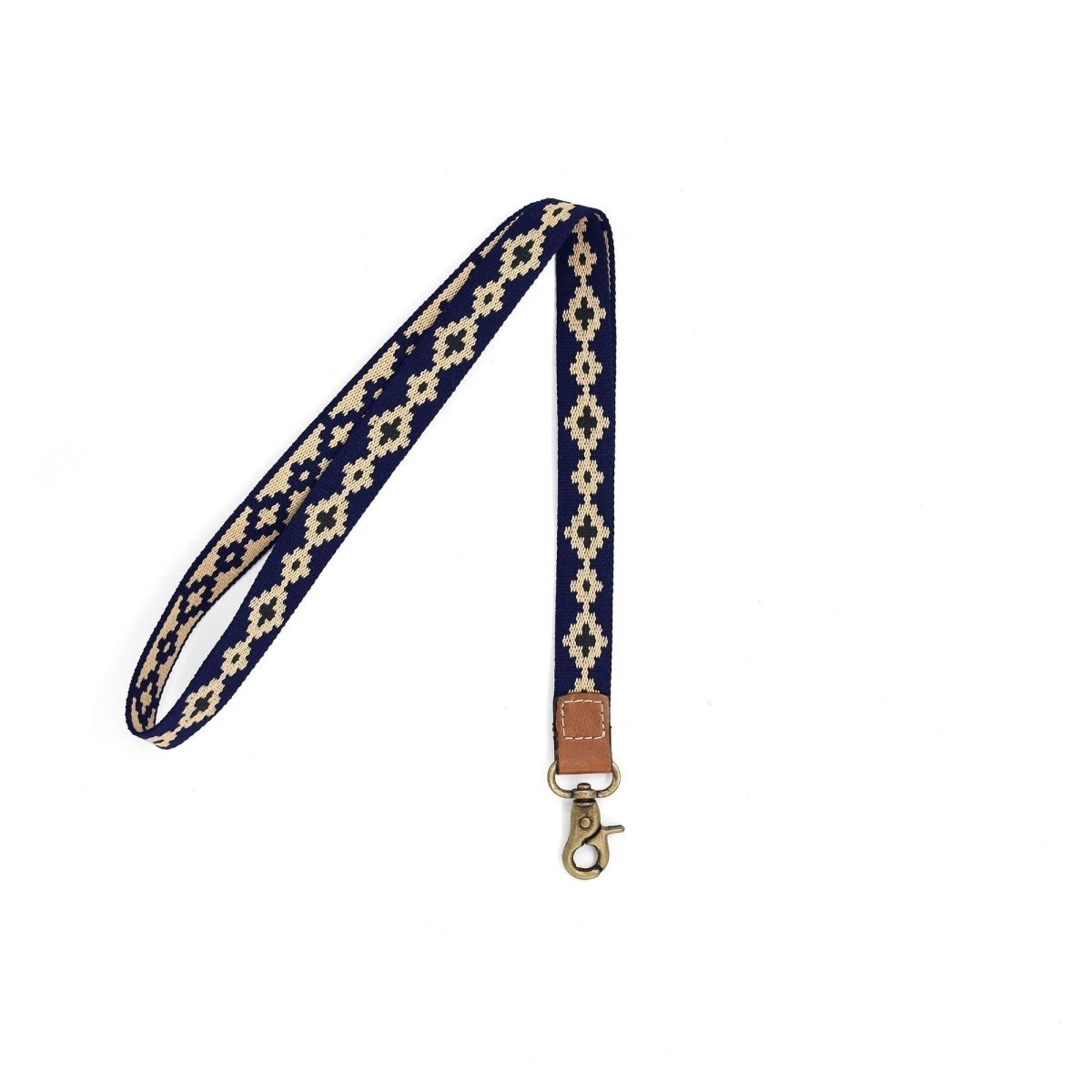 Leather Necklace Lanyard (Blue)Gaucholife