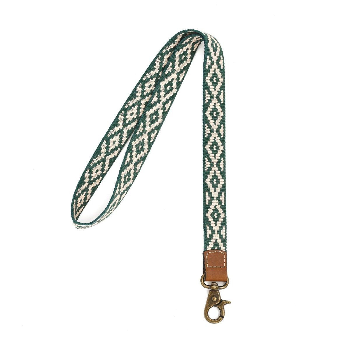 Leather Necklace Lanyard (Pampa Green)Gaucholife