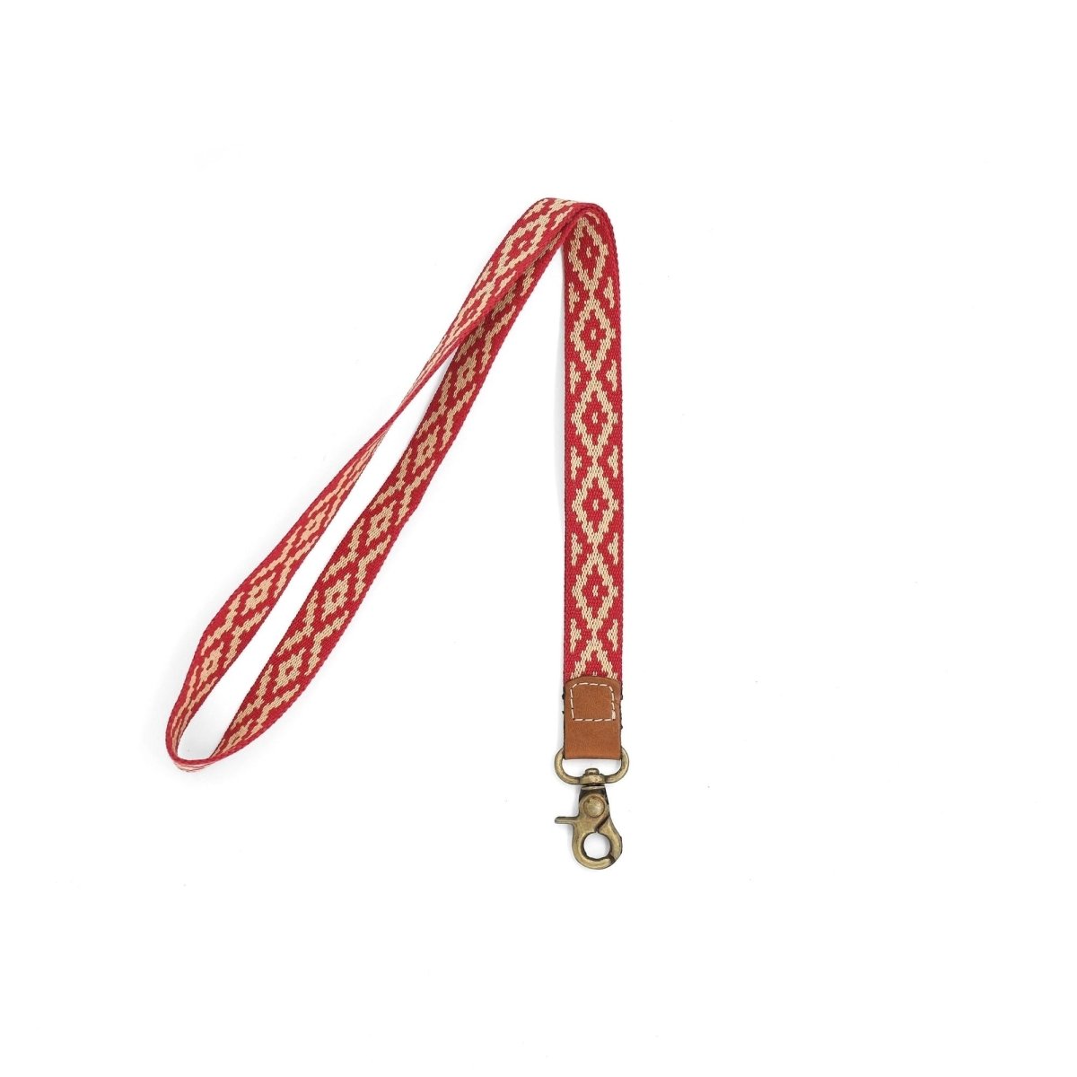 Leather Necklace Lanyard (Pampa Red)Gaucholife