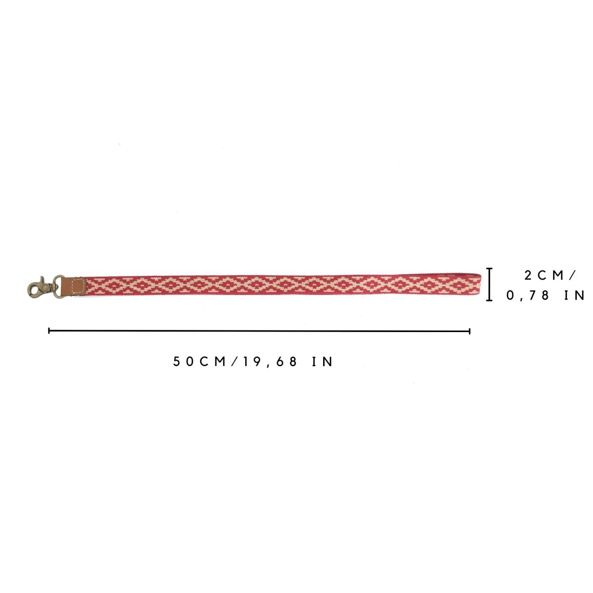 Leather Necklace Lanyard (Pampa Red)Gaucholife