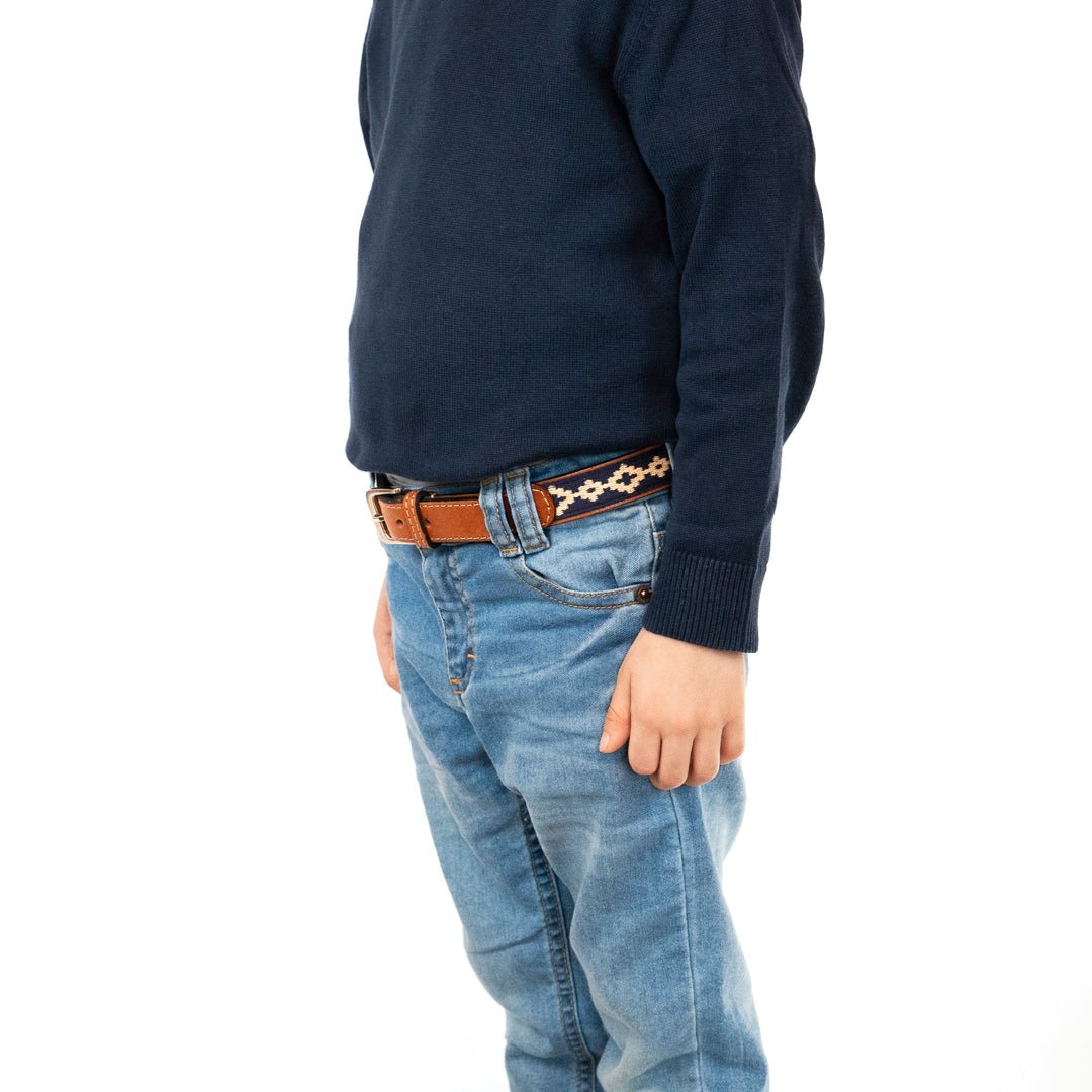 Kids Guarda Pampas Woven Polo Belt (Blue)XSGaucholife