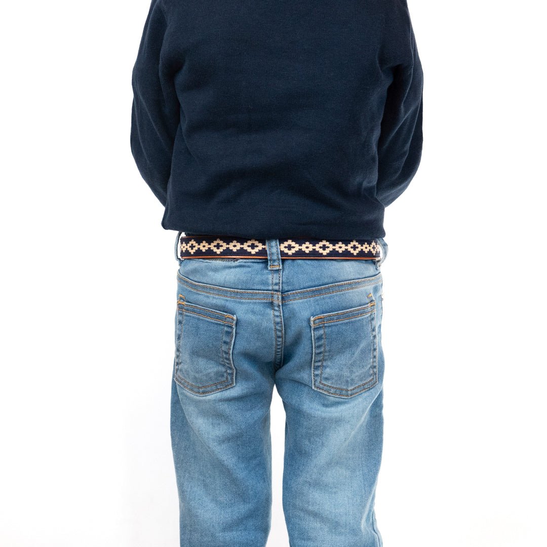 Kids Guarda Pampas Woven Polo Belt (Blue)XSGaucholife