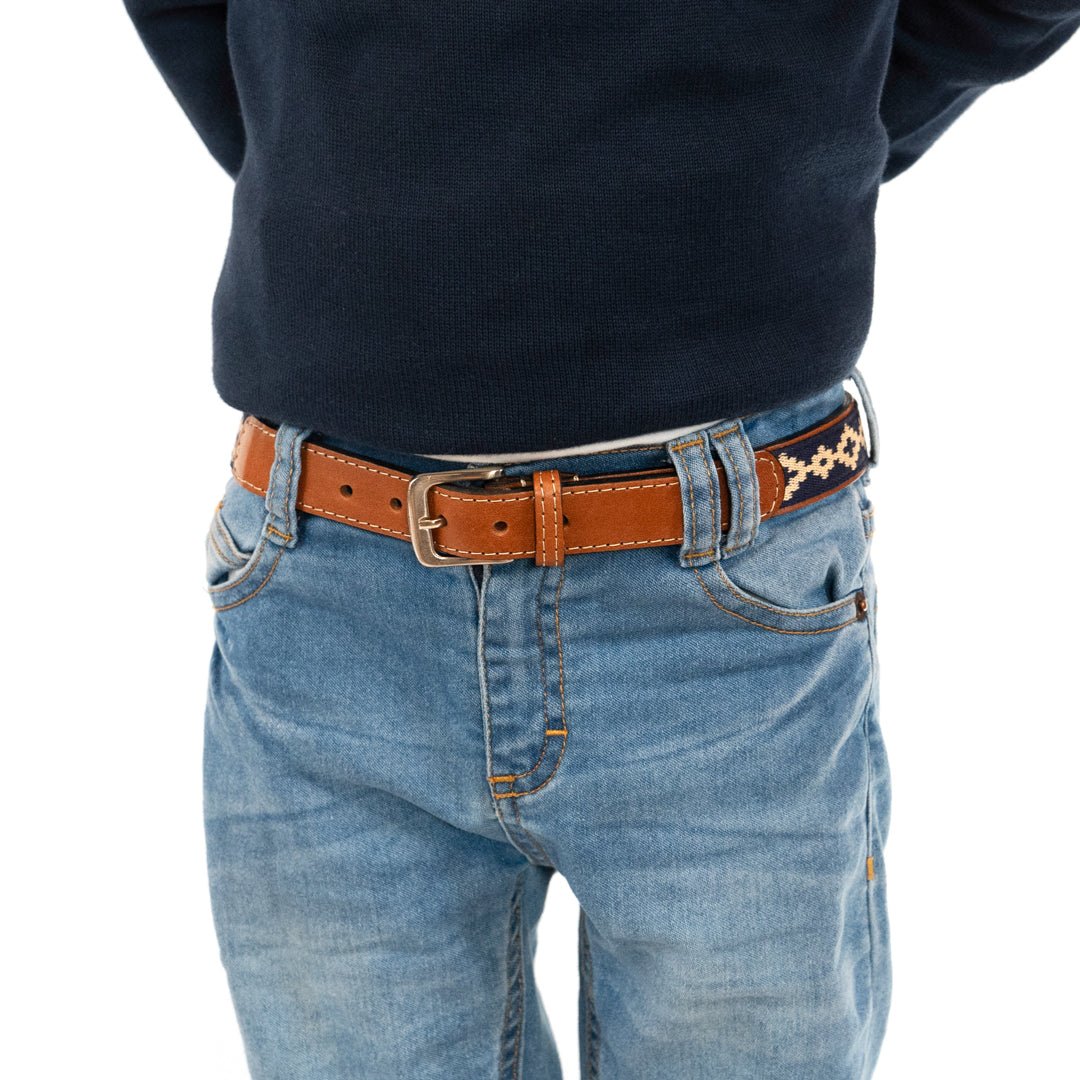 Kids Guarda Pampas Woven Polo Belt (Blue)XSGaucholife