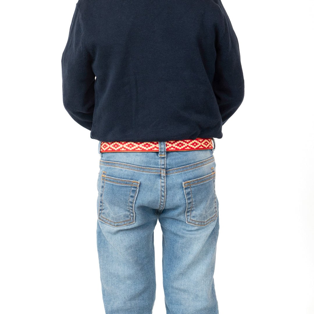 Kids Guarda Pampas Woven Polo Belt (Red)XSGaucholife