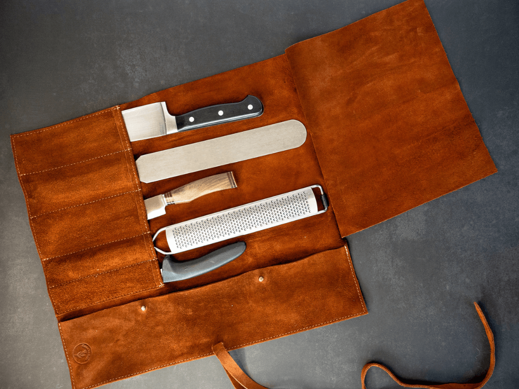 Leather Suede Chef RollGaucholife
