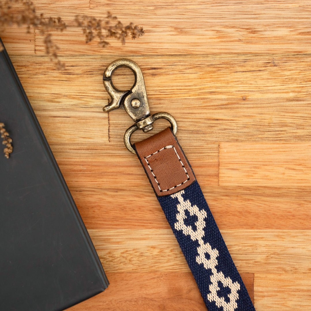 Leather Necklace Lanyard (Blue)Gaucholife