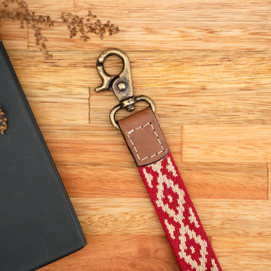 Leather Necklace Lanyard (Pampa Red)Gaucholife