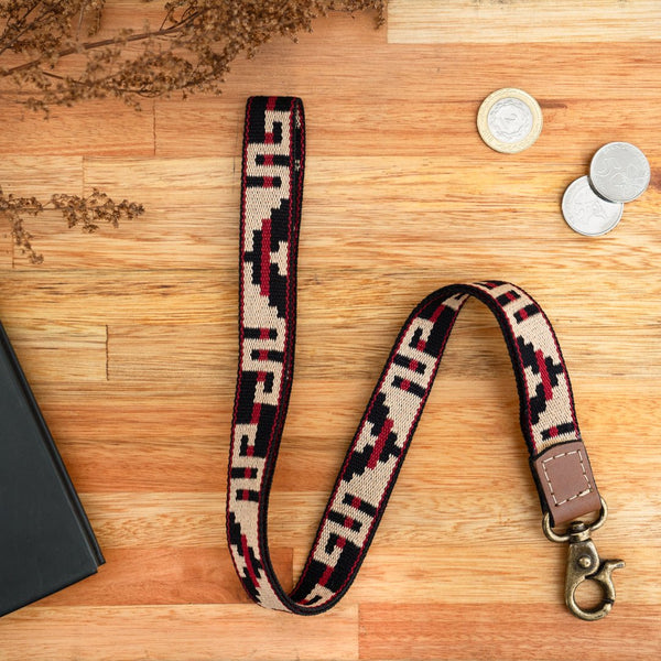Leather Necklace Lanyard (Tribal)