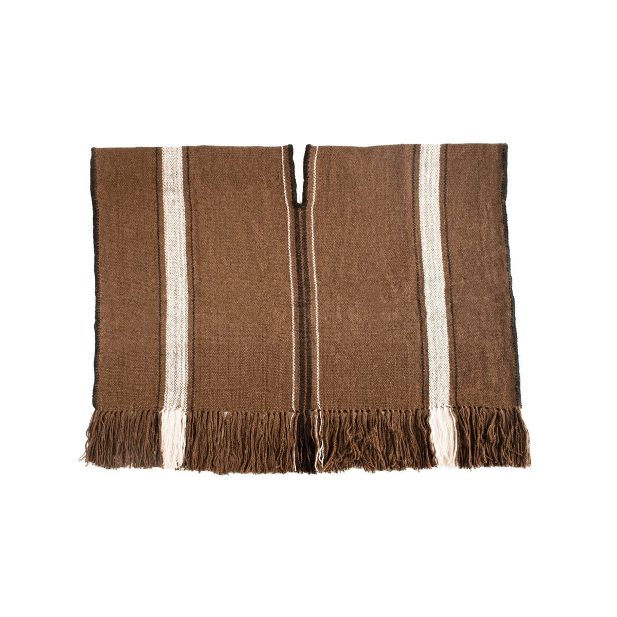 Llama Wool Knitted Poncho (Brown)Gaucholife