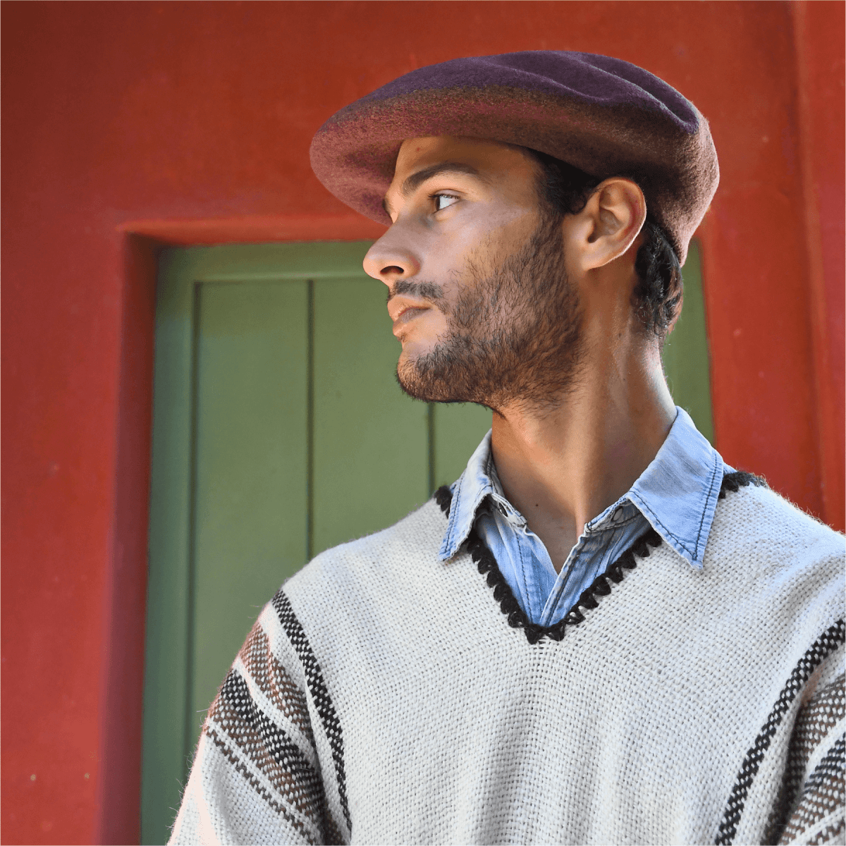 Llama Wool Knitted Poncho (Cream)Gaucholife