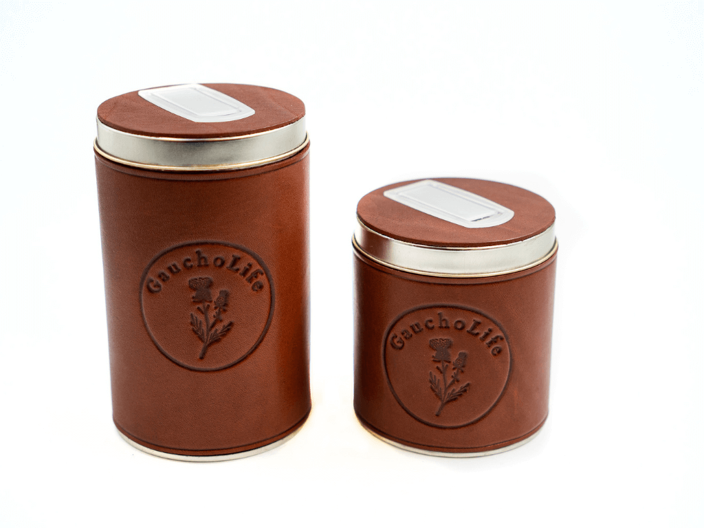 Tan Yerba Mate Container and AzucareraSetGaucholife