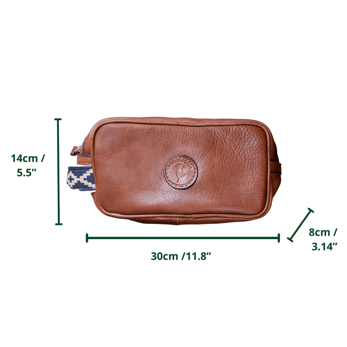 Toiletry Leather BagBlackGaucholife