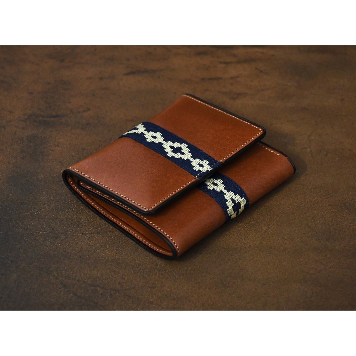 Unisex Premium Woven Trifold WalletBrownGaucholife