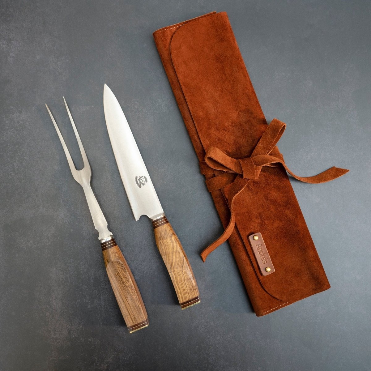 Gaucho Knife and Fork Carving Set,WoodGaucholife